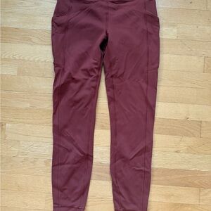 Lululemon Maroon Leggings size 8